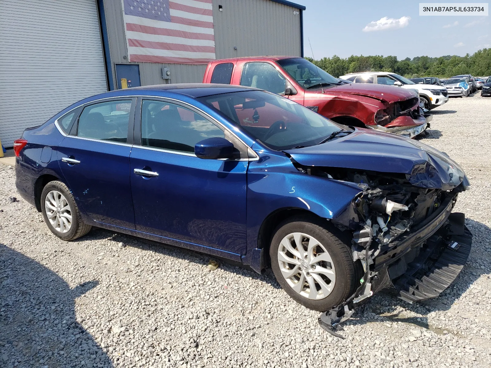 2018 Nissan Sentra S VIN: 3N1AB7AP5JL633734 Lot: 63099294