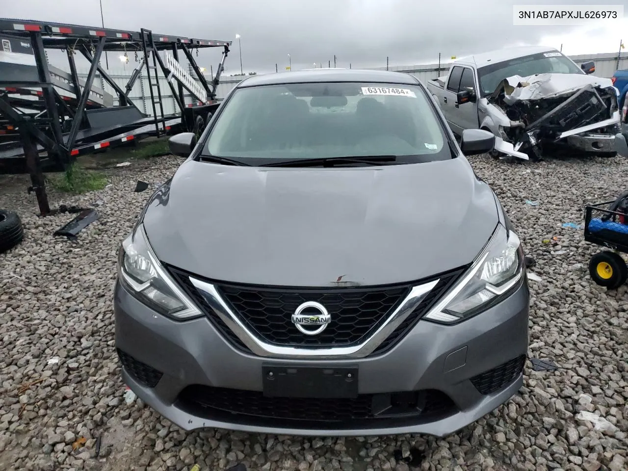 2018 Nissan Sentra S VIN: 3N1AB7APXJL626973 Lot: 63167484