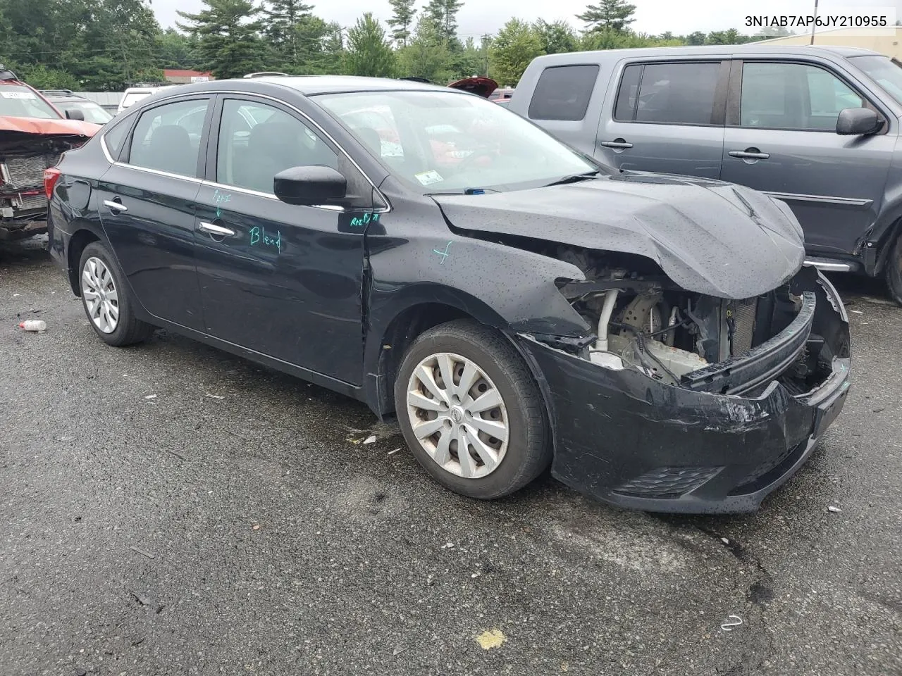 2018 Nissan Sentra S VIN: 3N1AB7AP6JY210955 Lot: 63256764