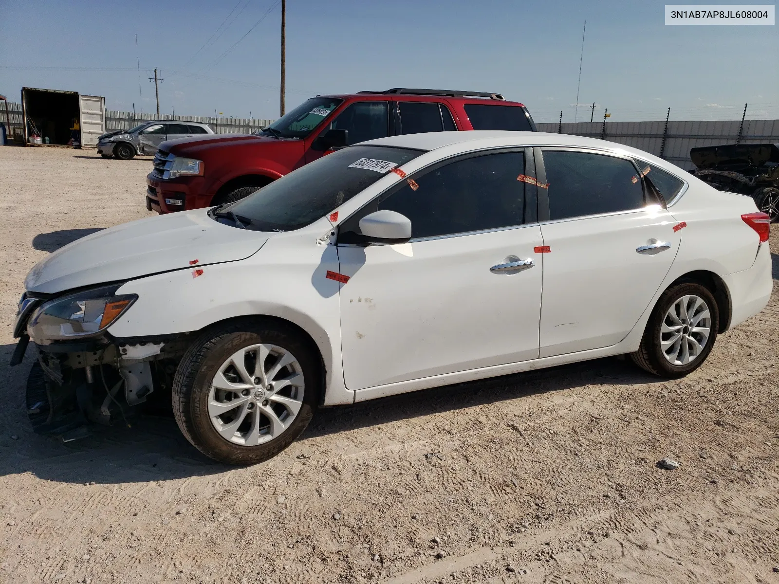 2018 Nissan Sentra S VIN: 3N1AB7AP8JL608004 Lot: 63317974