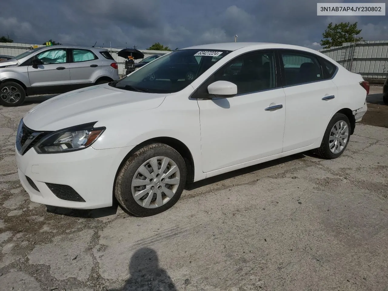 2018 Nissan Sentra S VIN: 3N1AB7AP4JY230802 Lot: 63427224