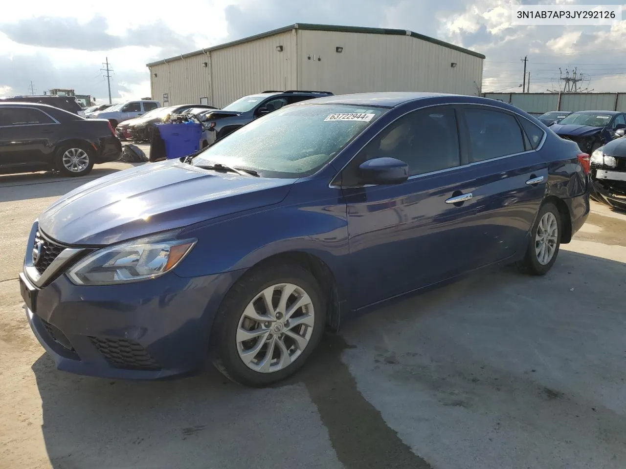 2018 Nissan Sentra S VIN: 3N1AB7AP3JY292126 Lot: 63722944