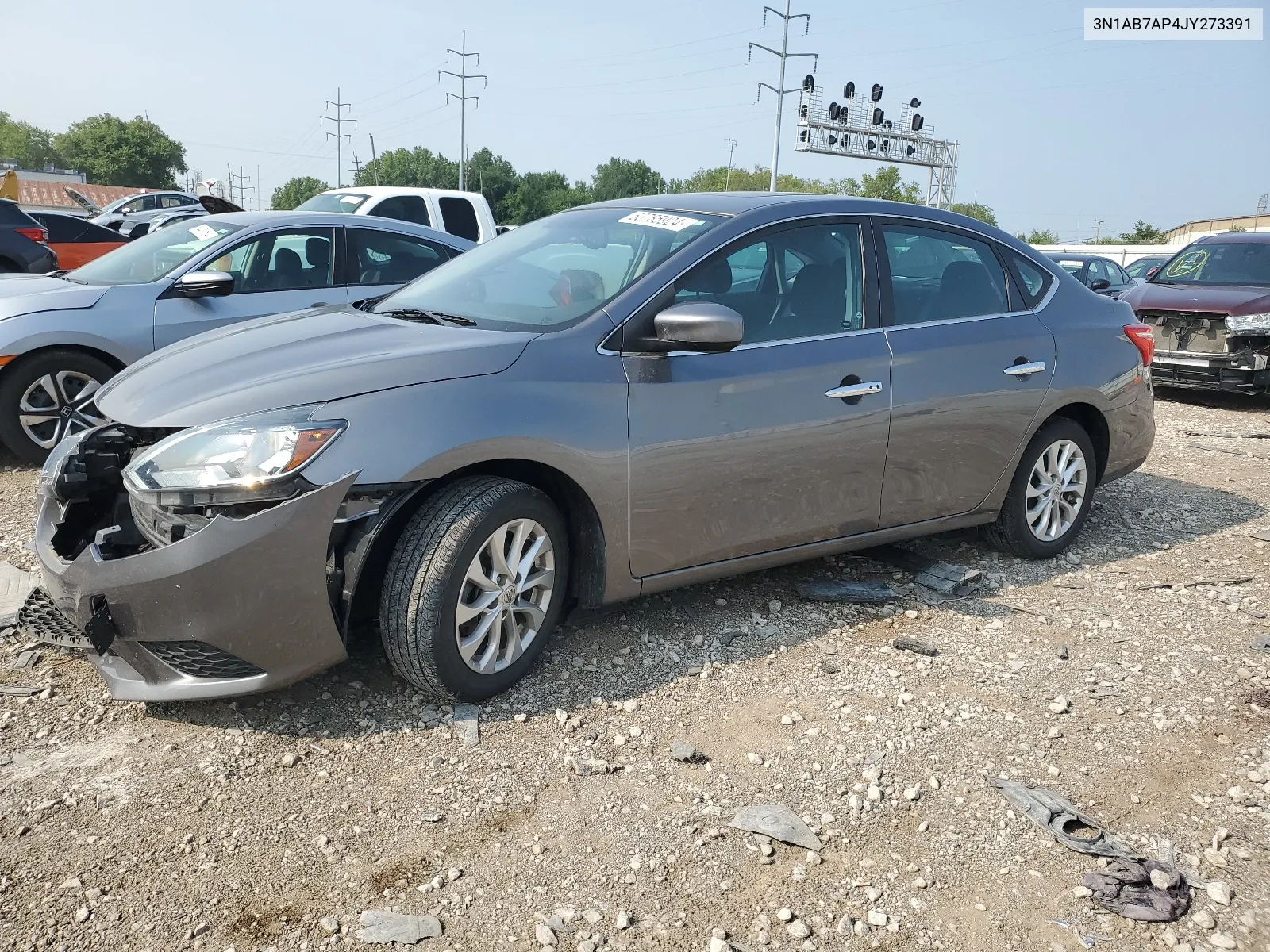 2018 Nissan Sentra S VIN: 3N1AB7AP4JY273391 Lot: 63785924