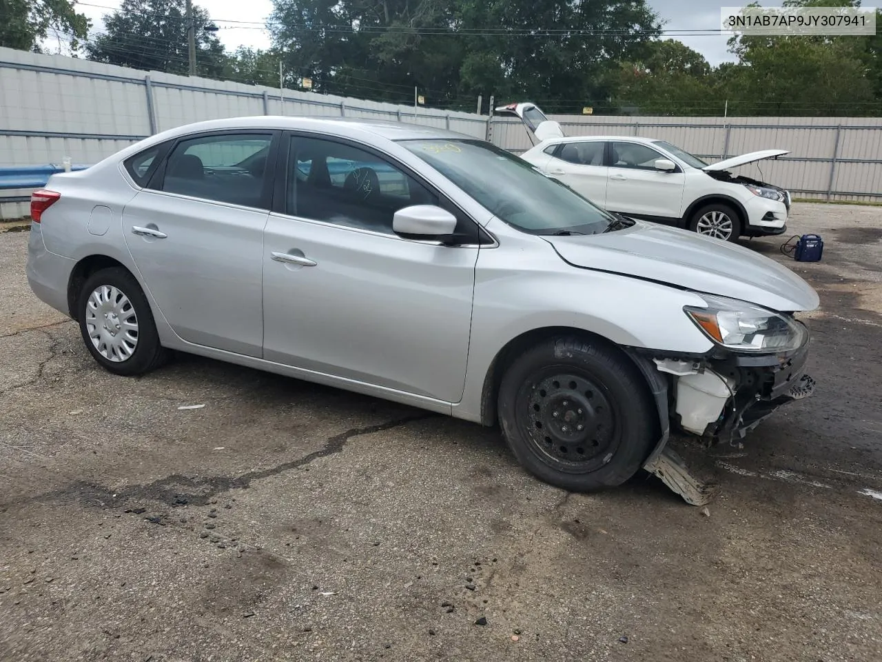 2018 Nissan Sentra S VIN: 3N1AB7AP9JY307941 Lot: 63990594