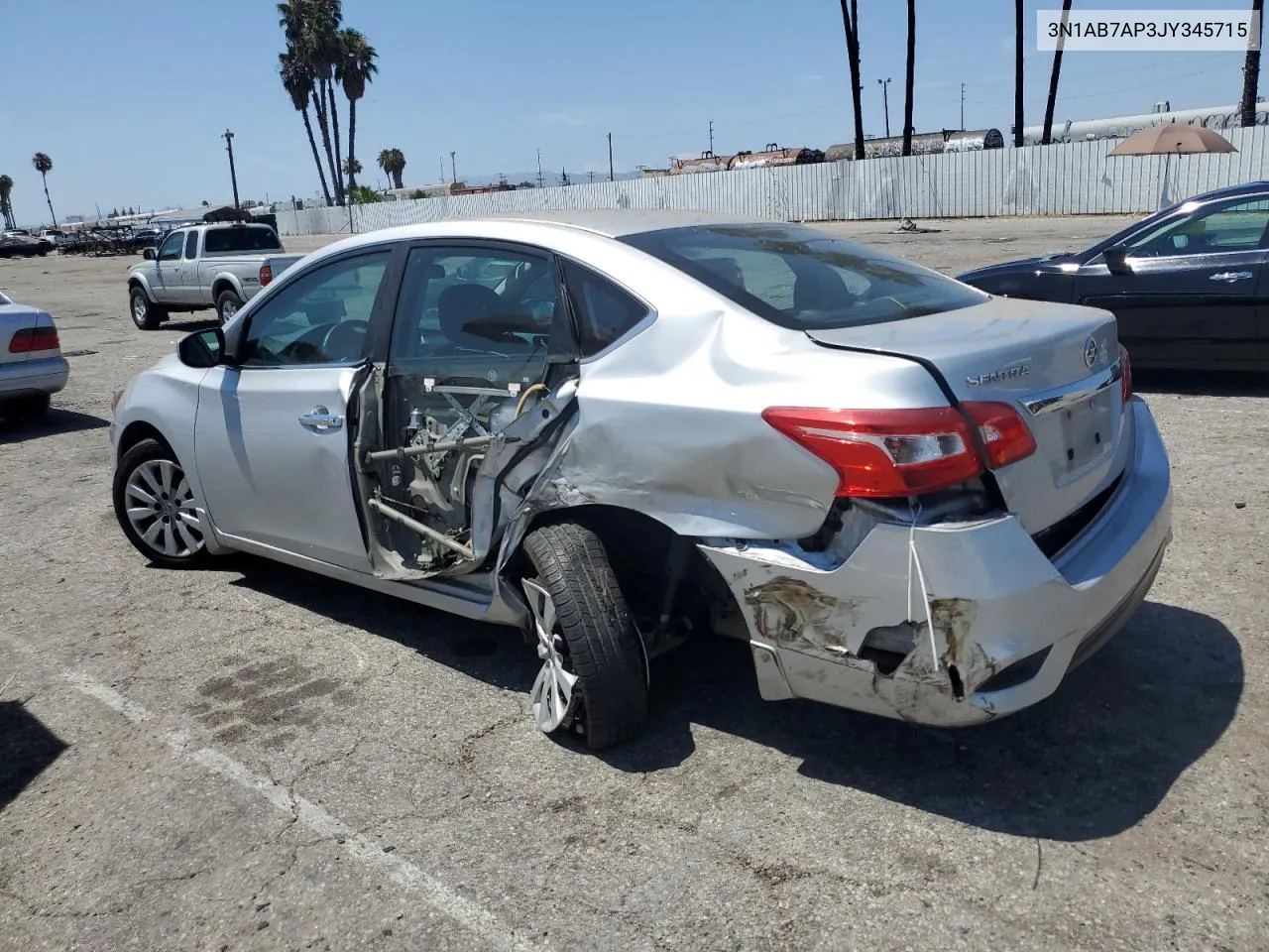 2018 Nissan Sentra S VIN: 3N1AB7AP3JY345715 Lot: 64051724