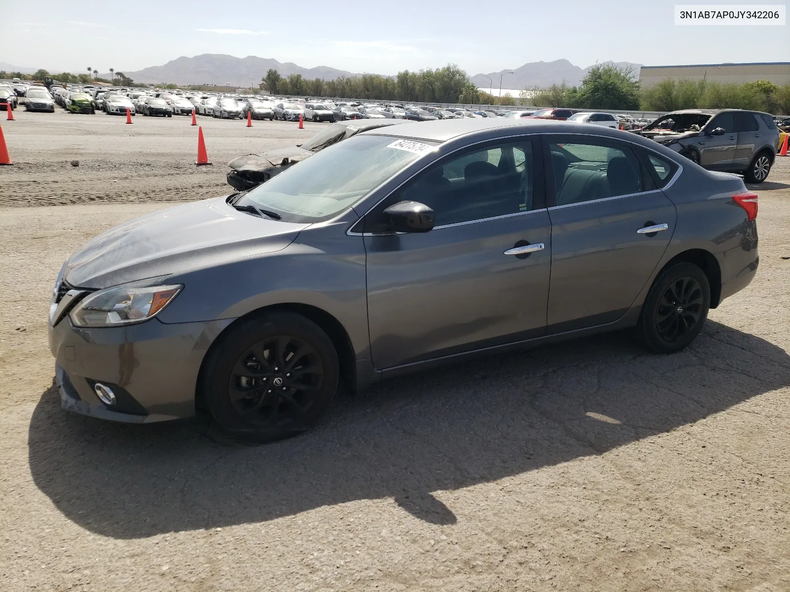 2018 Nissan Sentra S VIN: 3N1AB7AP0JY342206 Lot: 64275794