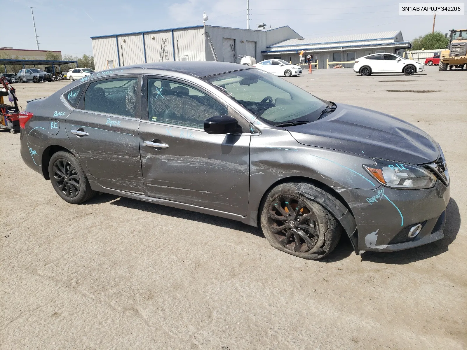 2018 Nissan Sentra S VIN: 3N1AB7AP0JY342206 Lot: 64275794