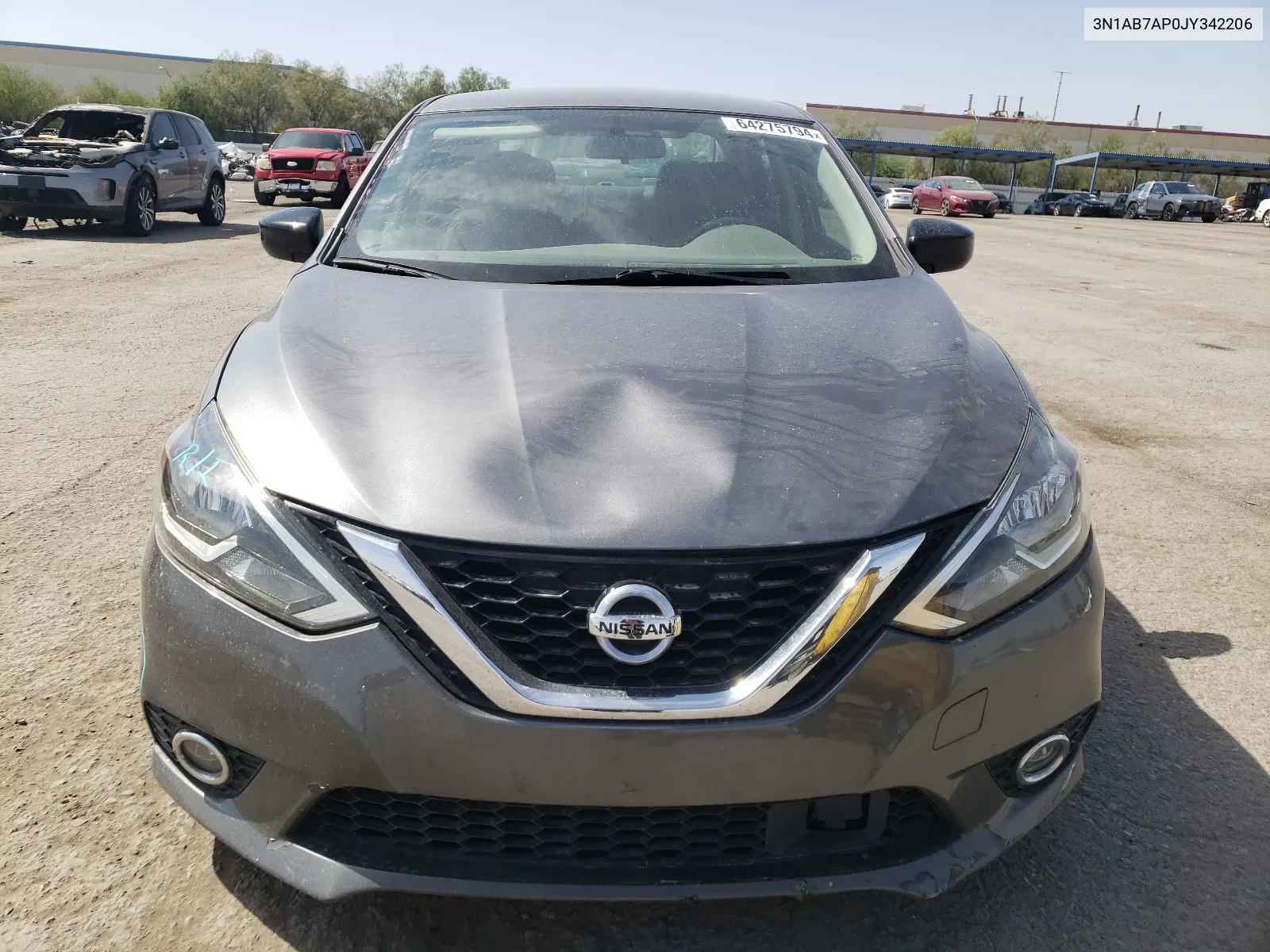 2018 Nissan Sentra S VIN: 3N1AB7AP0JY342206 Lot: 64275794