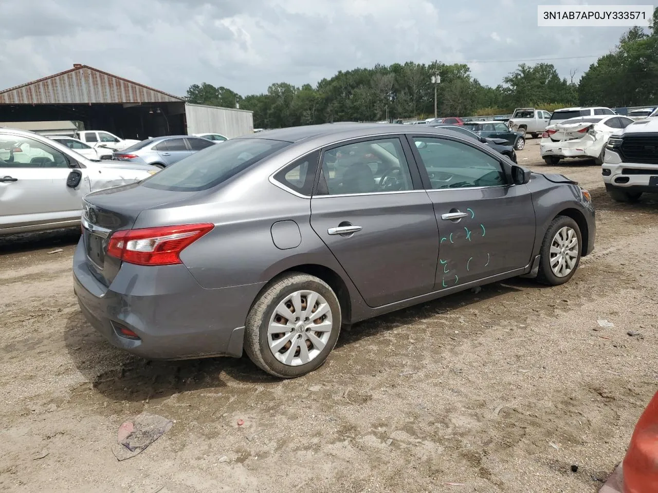 2018 Nissan Sentra S VIN: 3N1AB7AP0JY333571 Lot: 64363694