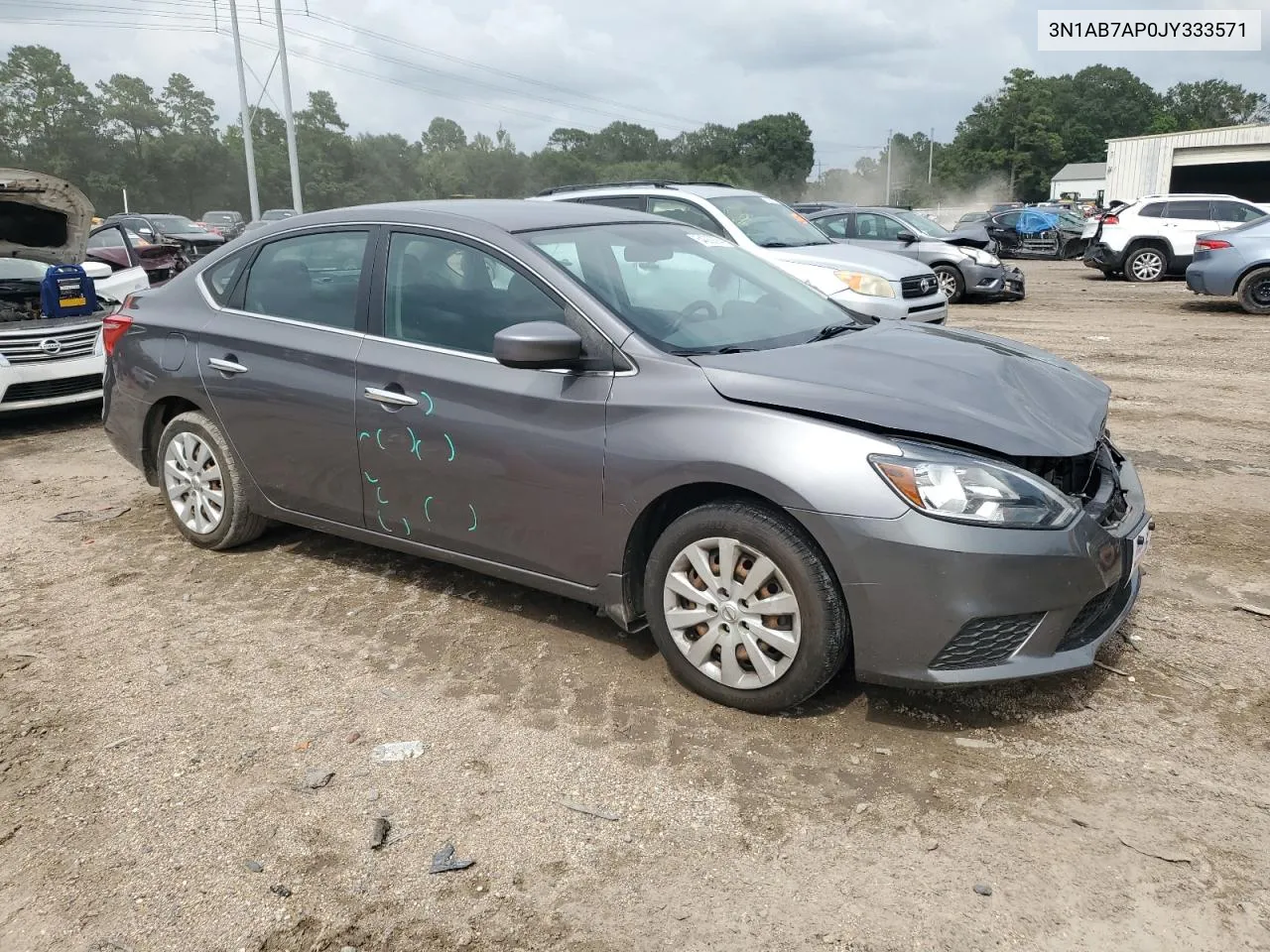 2018 Nissan Sentra S VIN: 3N1AB7AP0JY333571 Lot: 64363694