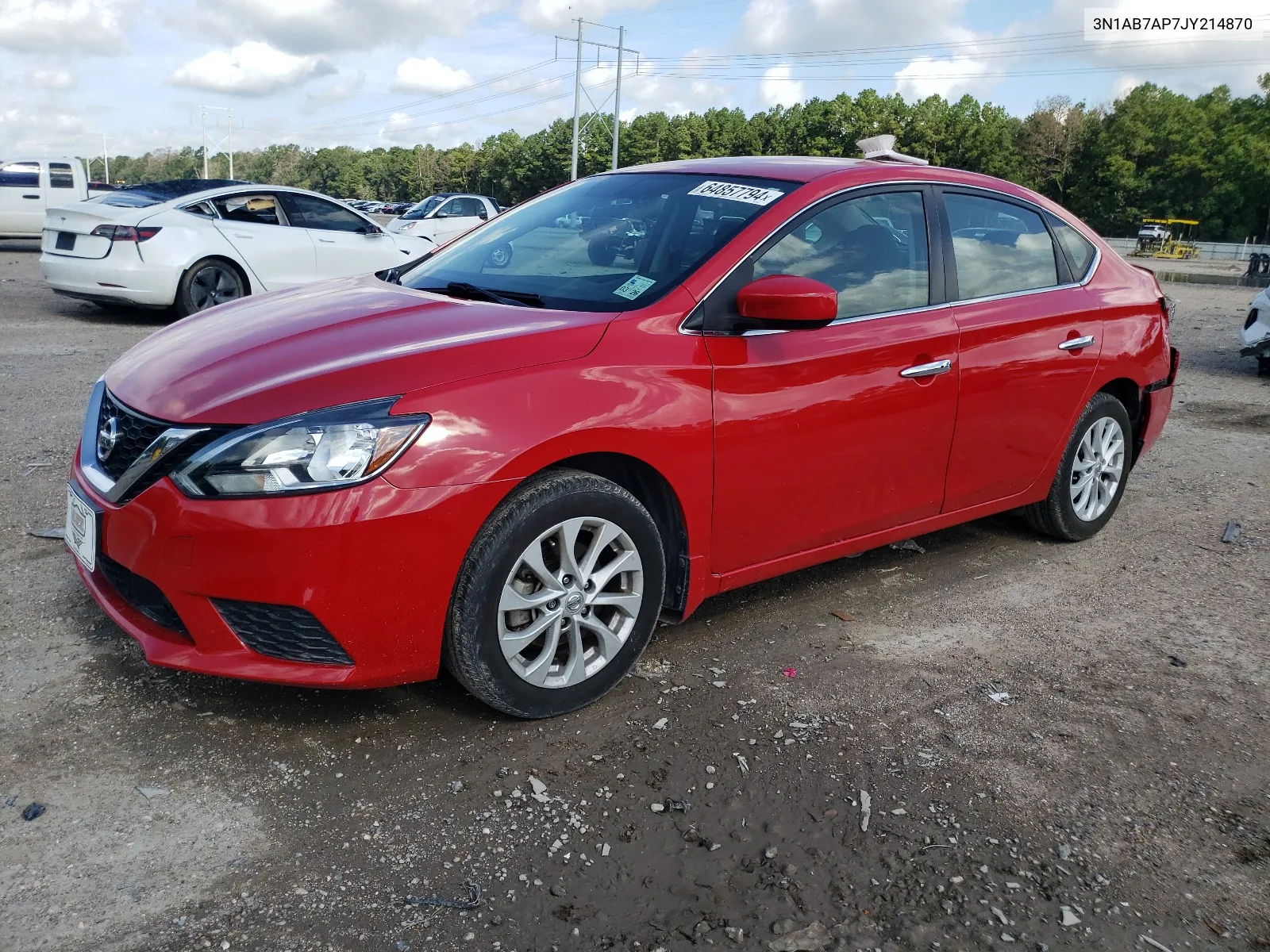 2018 Nissan Sentra S VIN: 3N1AB7AP7JY214870 Lot: 64857794