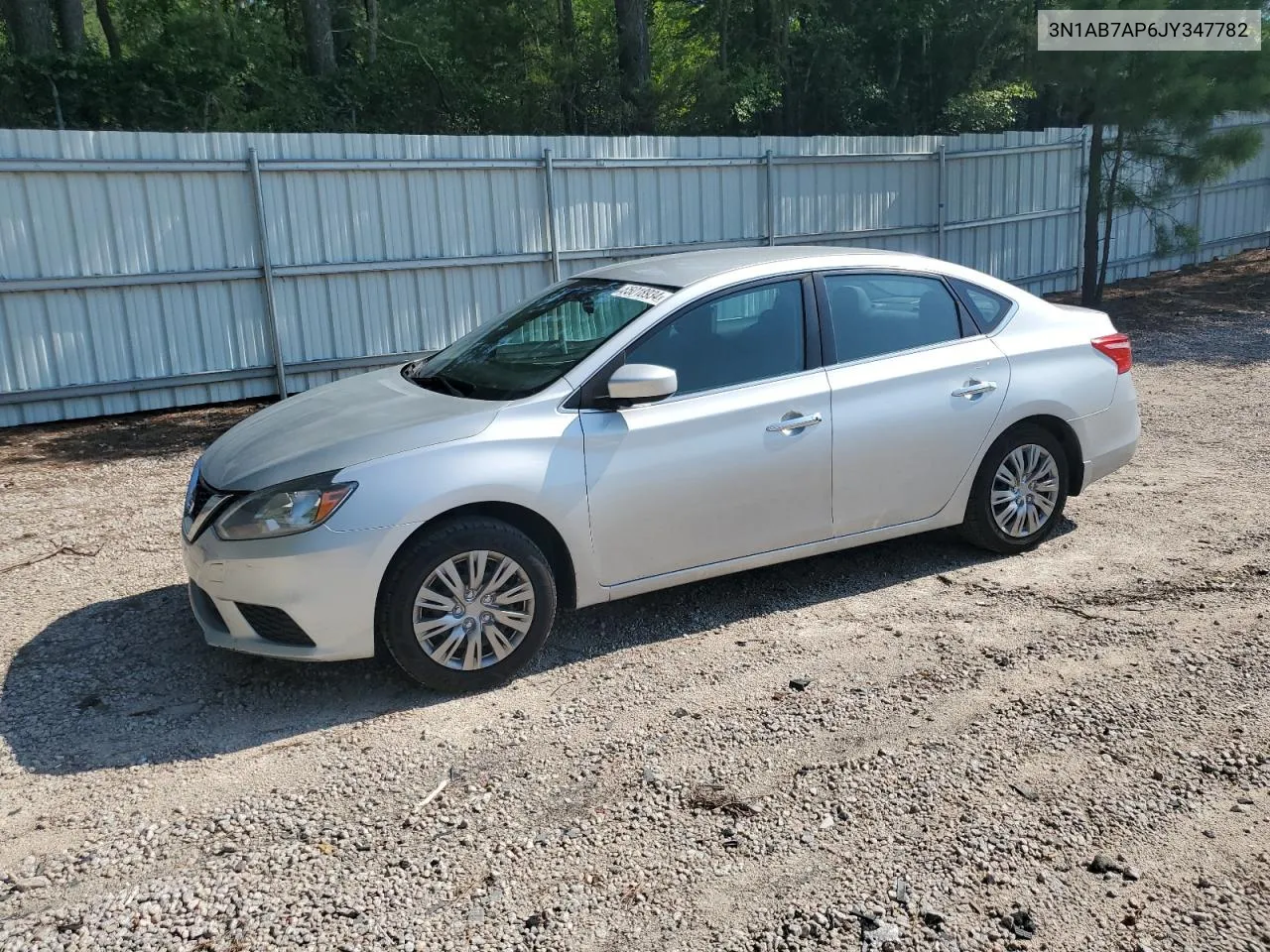 2018 Nissan Sentra S VIN: 3N1AB7AP6JY347782 Lot: 65018934