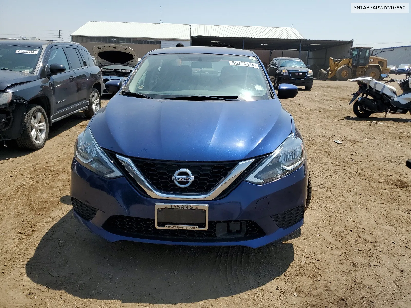 2018 Nissan Sentra S VIN: 3N1AB7AP2JY207860 Lot: 65278334