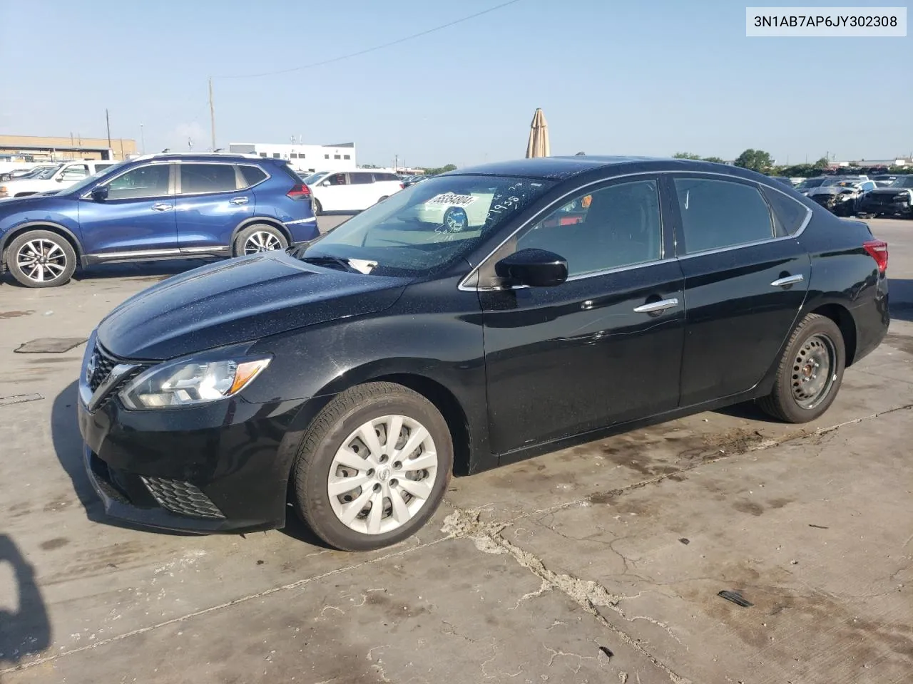 2018 Nissan Sentra S VIN: 3N1AB7AP6JY302308 Lot: 65354804