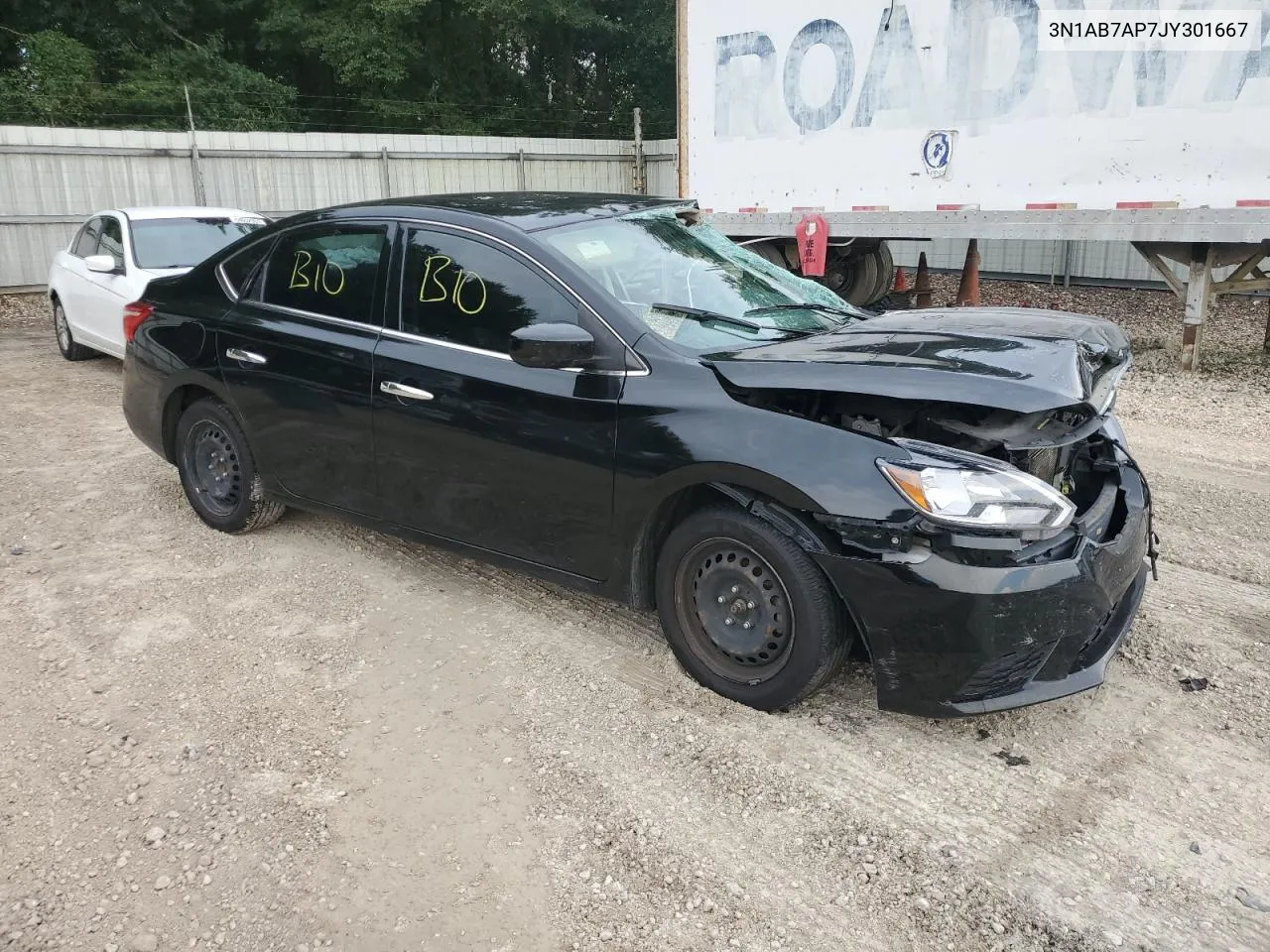 2018 Nissan Sentra S VIN: 3N1AB7AP7JY301667 Lot: 65526444