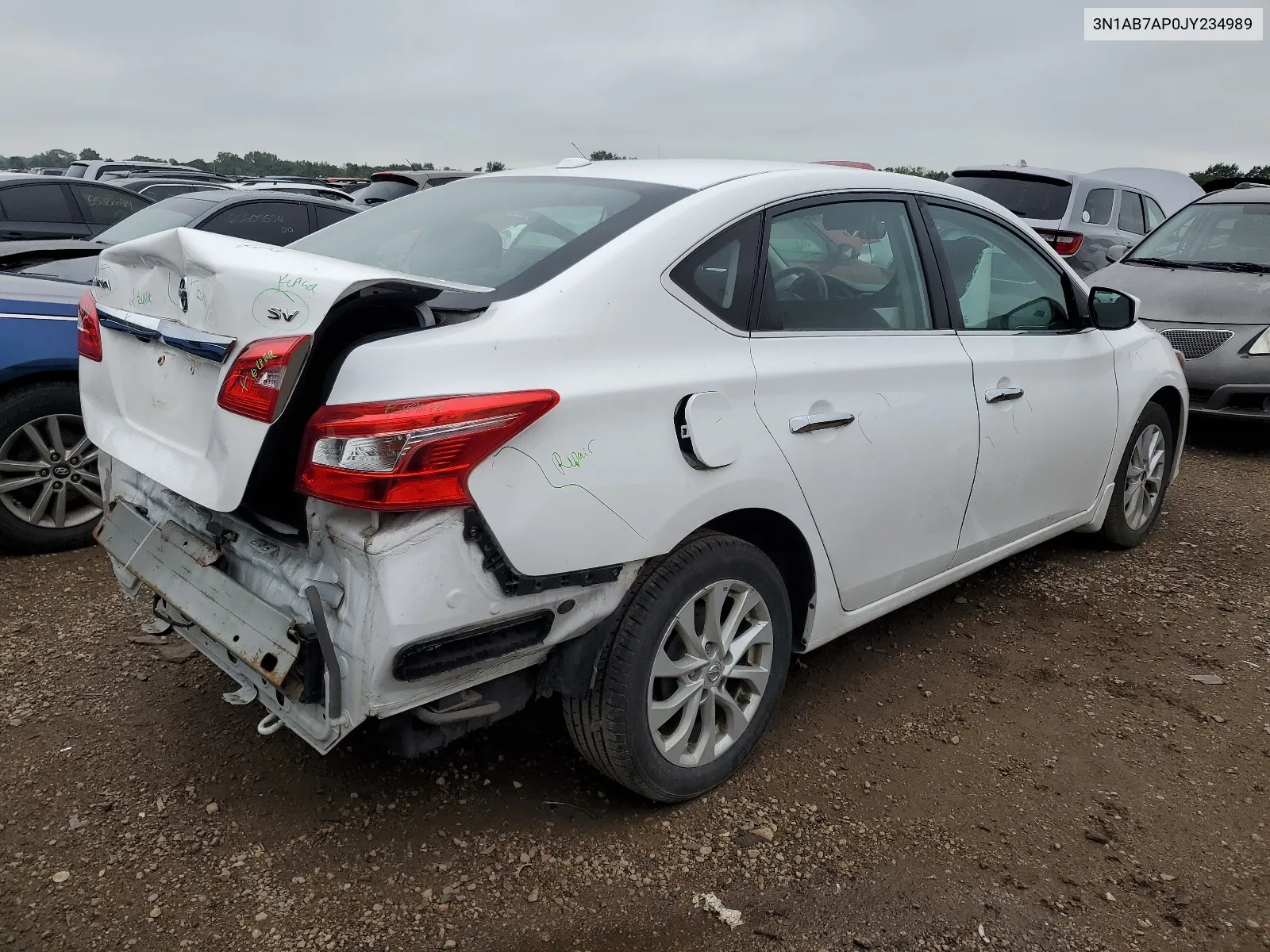 2018 Nissan Sentra S VIN: 3N1AB7AP0JY234989 Lot: 65642364