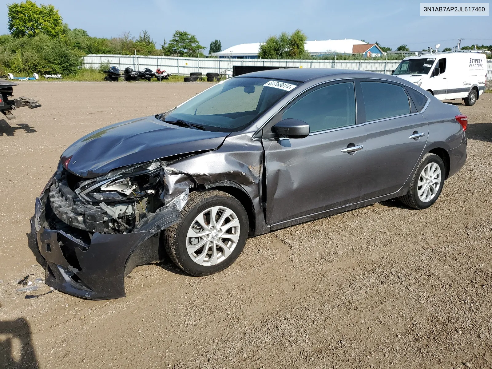 2018 Nissan Sentra S VIN: 3N1AB7AP2JL617460 Lot: 65768014