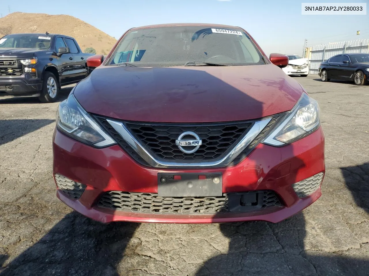 2018 Nissan Sentra S VIN: 3N1AB7AP2JY280033 Lot: 65947224