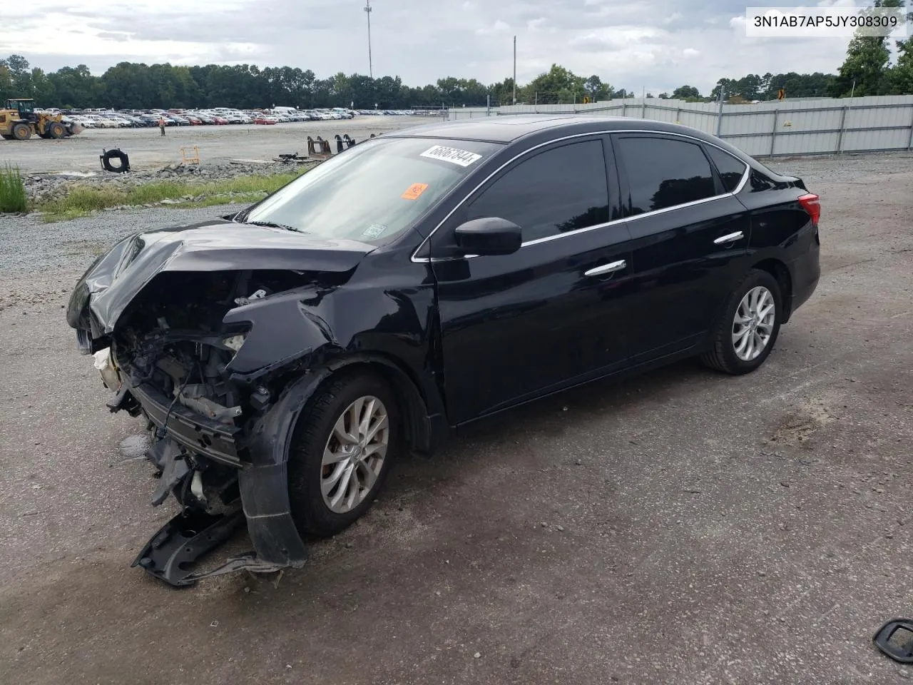 2018 Nissan Sentra S VIN: 3N1AB7AP5JY308309 Lot: 66067844