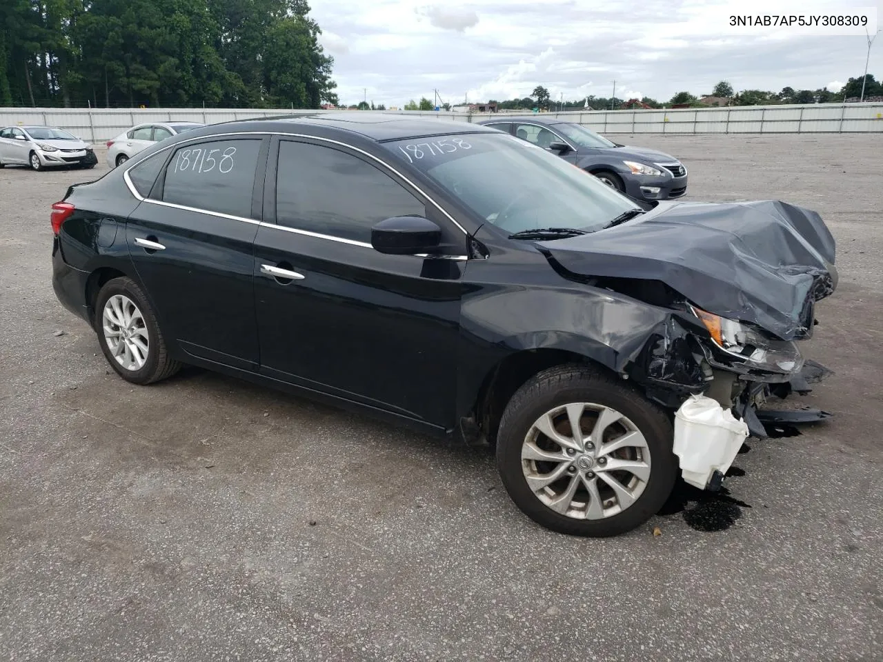 3N1AB7AP5JY308309 2018 Nissan Sentra S