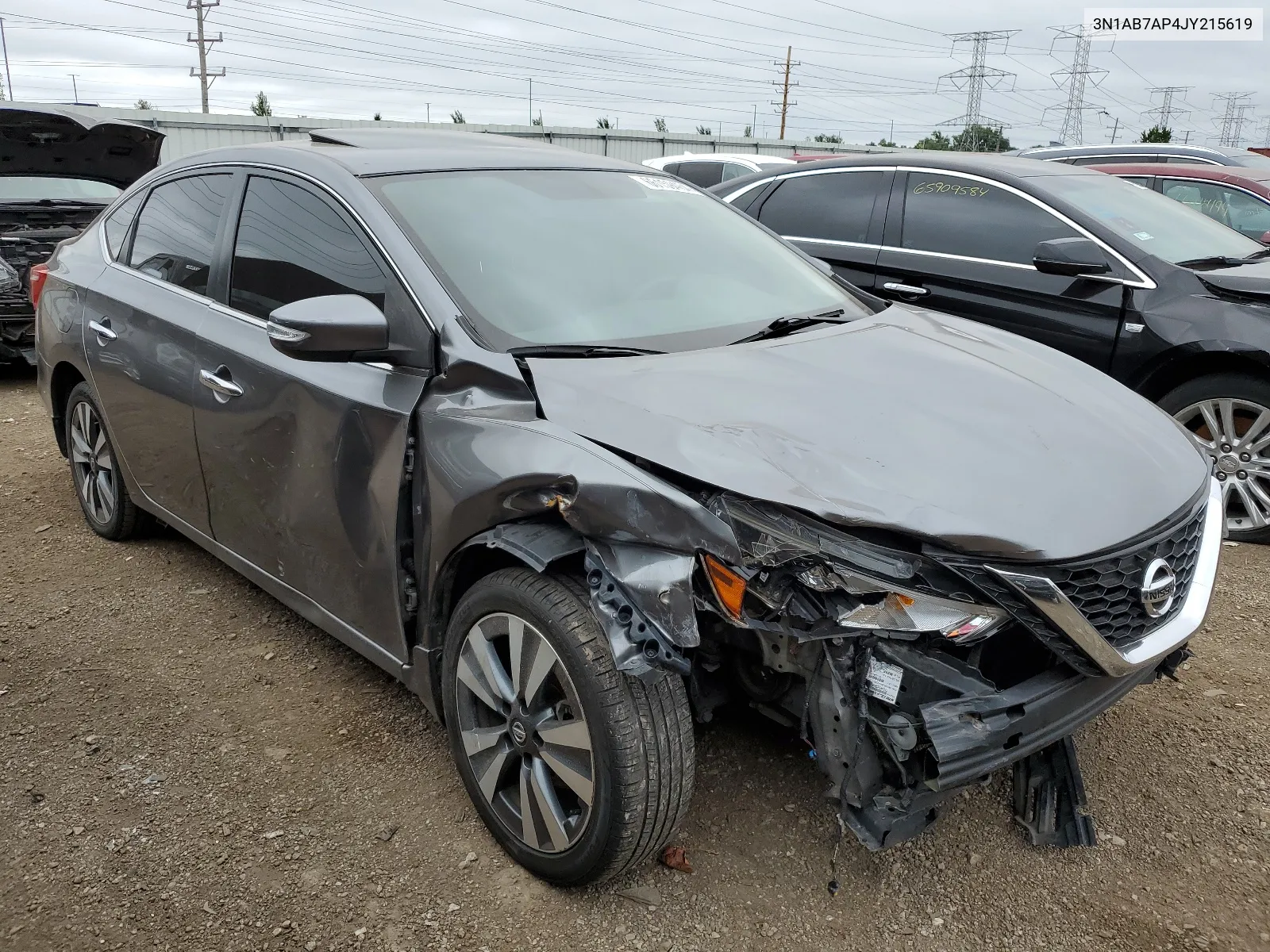 2018 Nissan Sentra S VIN: 3N1AB7AP4JY215619 Lot: 66159464