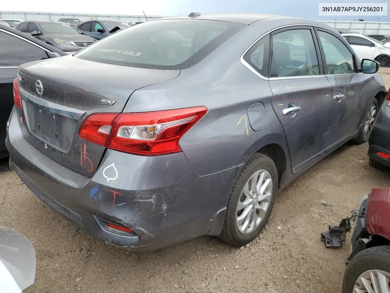 2018 Nissan Sentra S VIN: 3N1AB7AP9JY256201 Lot: 66386824