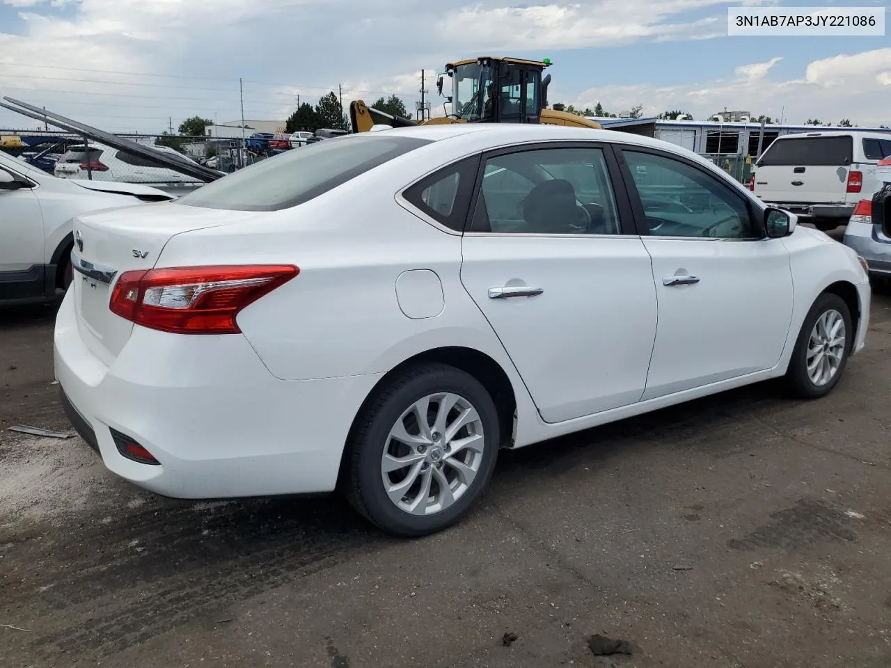 2018 Nissan Sentra S VIN: 3N1AB7AP3JY221086 Lot: 66706594