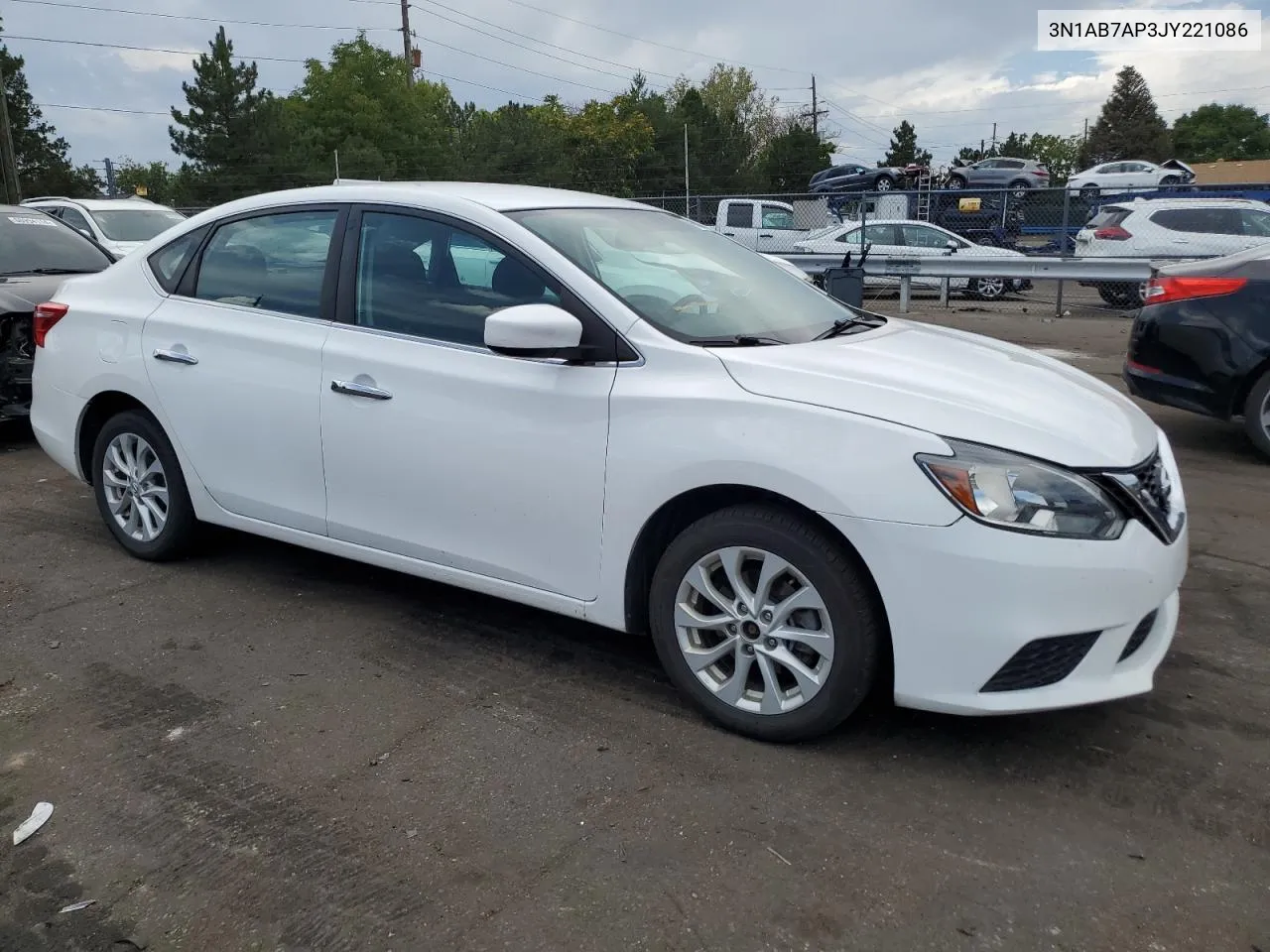 2018 Nissan Sentra S VIN: 3N1AB7AP3JY221086 Lot: 66706594