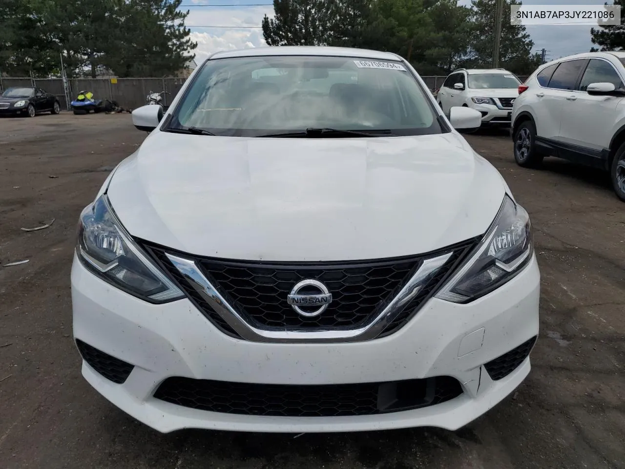 2018 Nissan Sentra S VIN: 3N1AB7AP3JY221086 Lot: 66706594