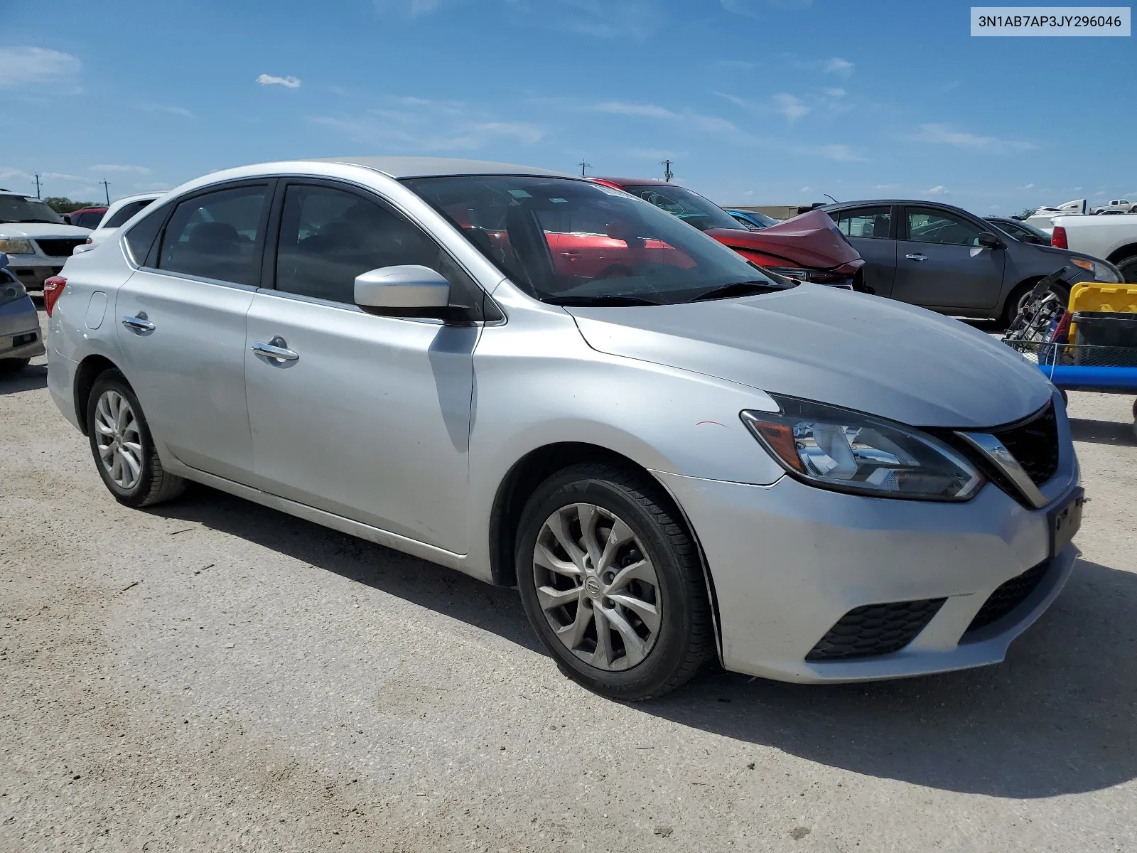 2018 Nissan Sentra S VIN: 3N1AB7AP3JY296046 Lot: 66797834