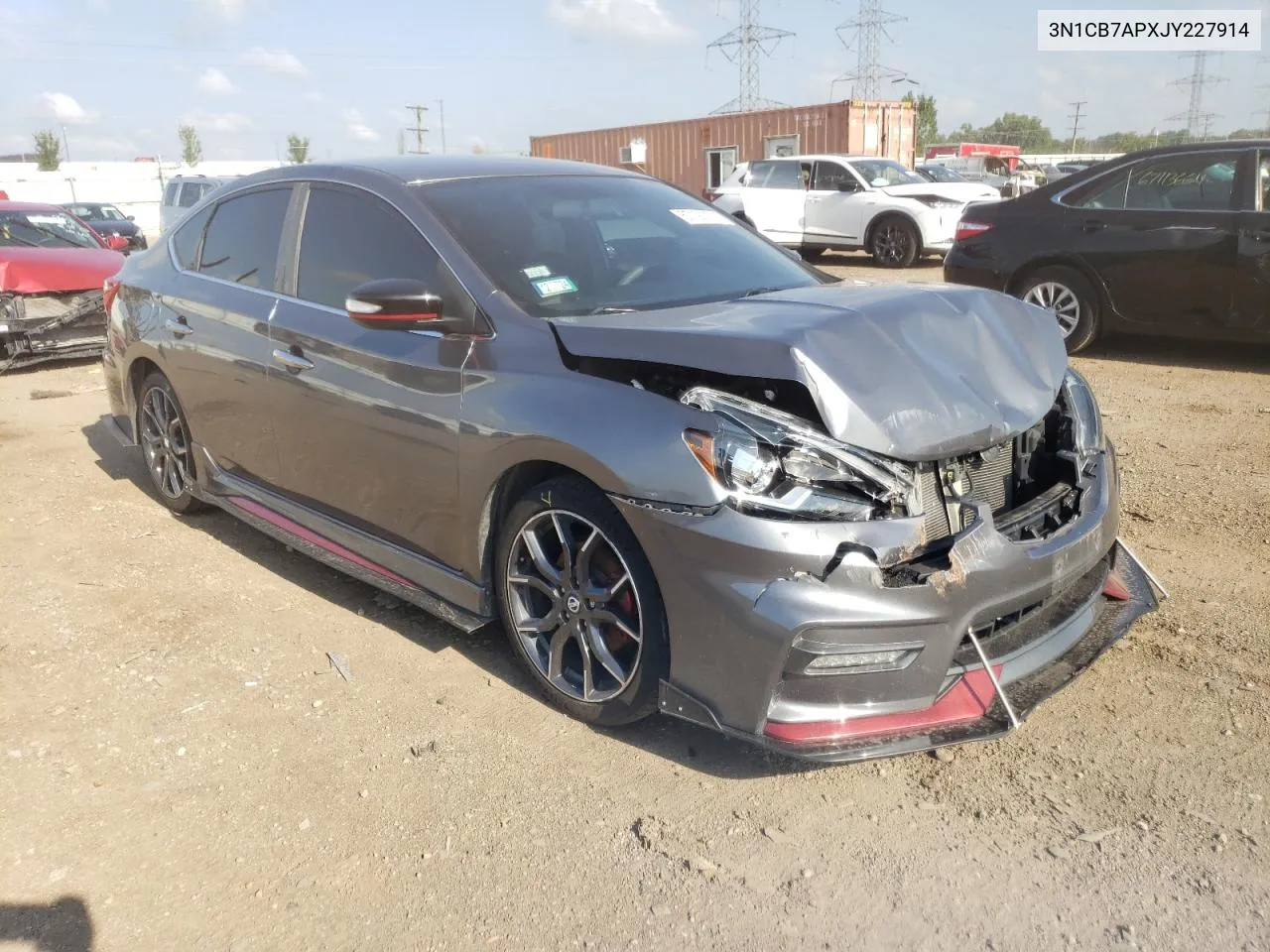 3N1CB7APXJY227914 2018 Nissan Sentra Sr Turbo