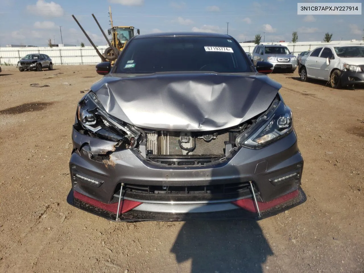 3N1CB7APXJY227914 2018 Nissan Sentra Sr Turbo