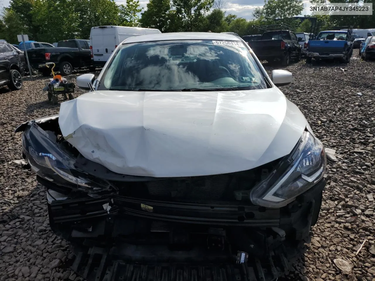 2018 Nissan Sentra S VIN: 3N1AB7AP4JY345223 Lot: 67258914