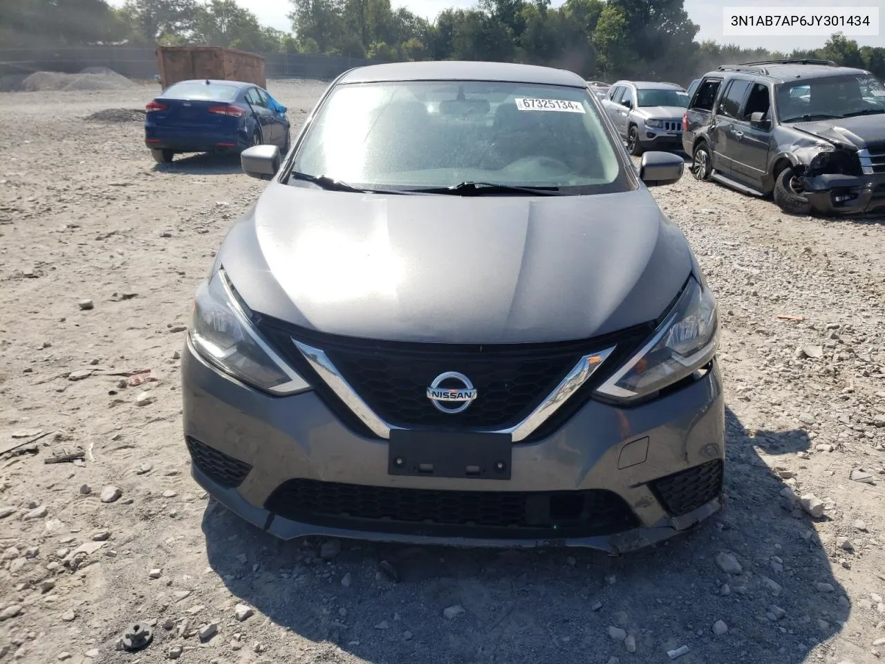 2018 Nissan Sentra S VIN: 3N1AB7AP6JY301434 Lot: 67325134