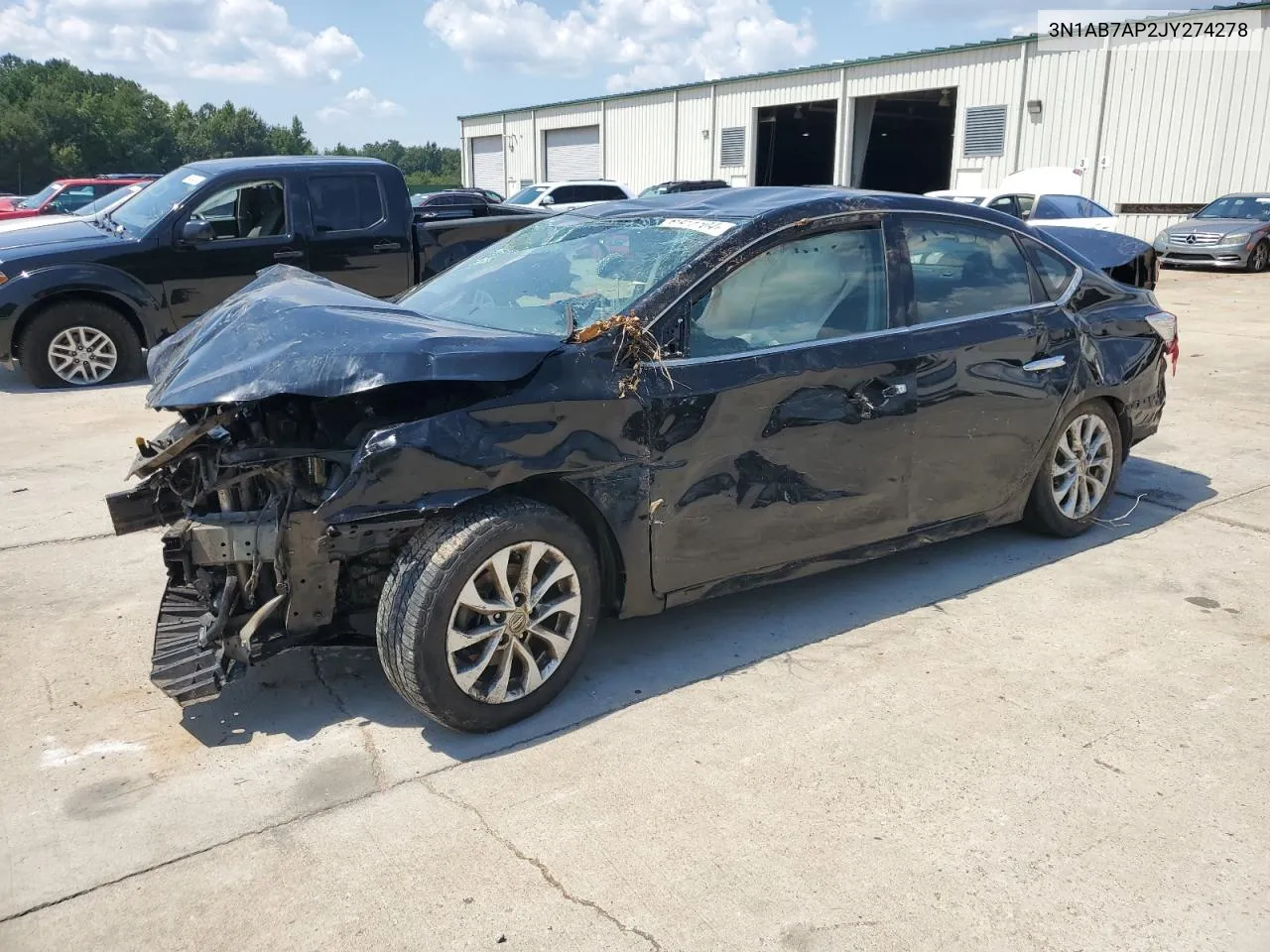 2018 Nissan Sentra S VIN: 3N1AB7AP2JY274278 Lot: 67511104