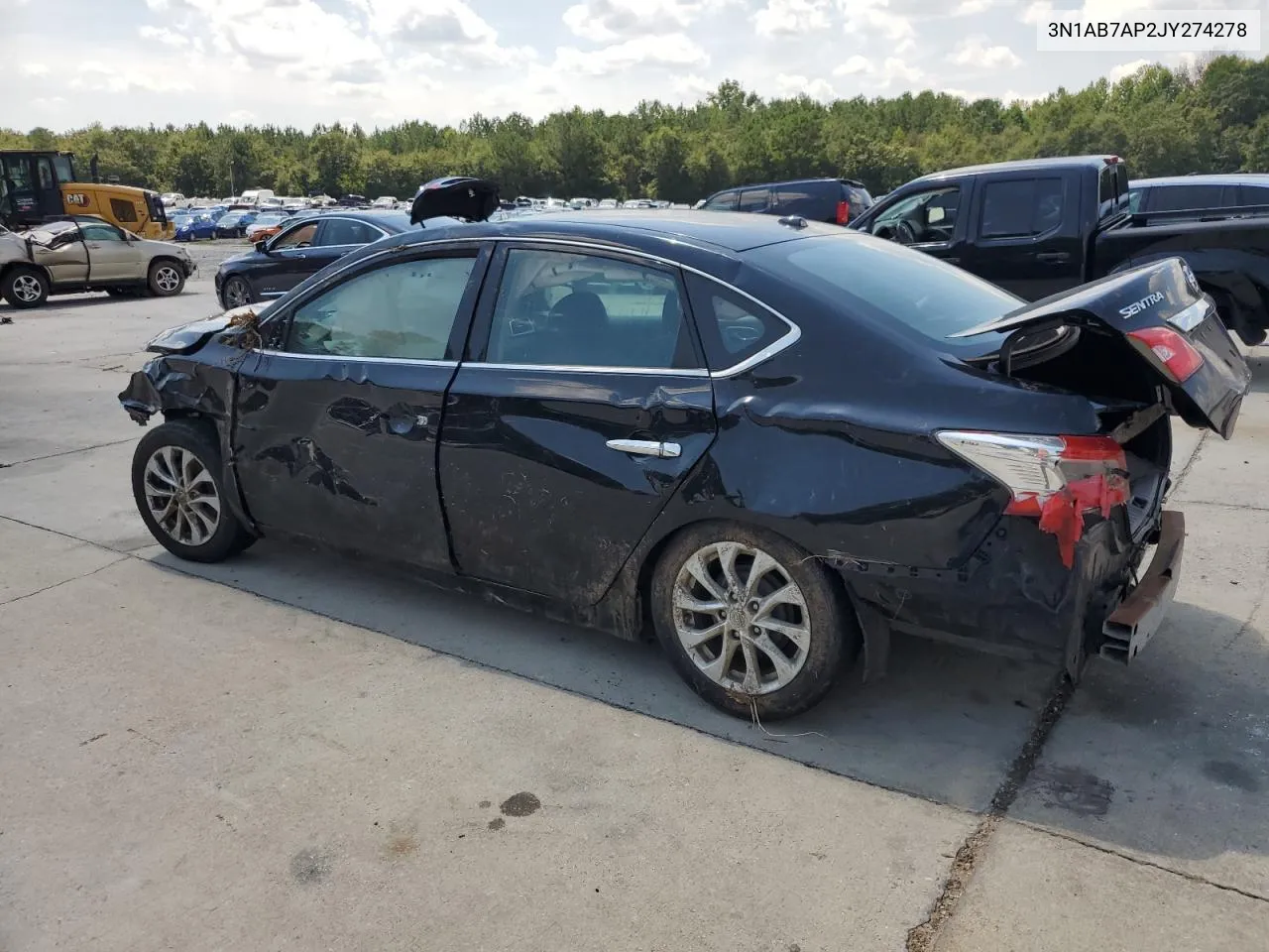 2018 Nissan Sentra S VIN: 3N1AB7AP2JY274278 Lot: 67511104