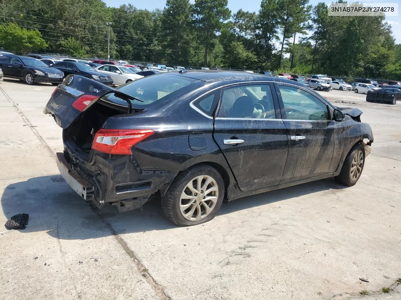 2018 Nissan Sentra S VIN: 3N1AB7AP2JY274278 Lot: 67511104