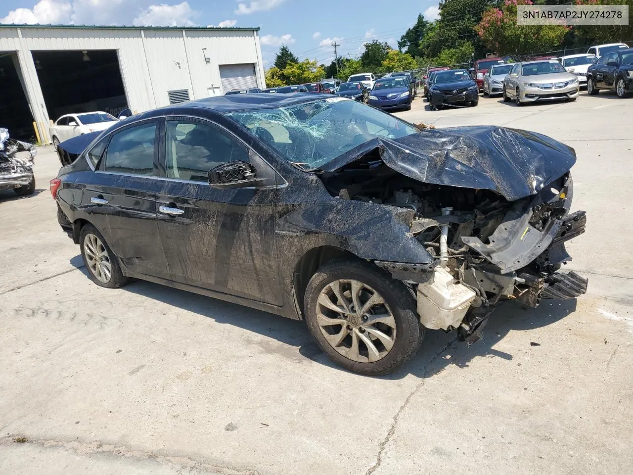 2018 Nissan Sentra S VIN: 3N1AB7AP2JY274278 Lot: 67511104