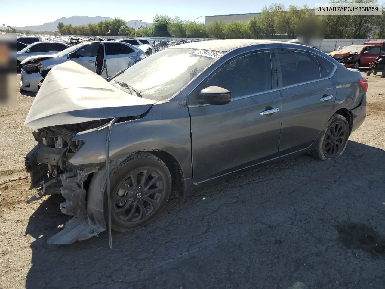 2018 Nissan Sentra S VIN: 3N1AB7AP3JY338859 Lot: 67524224