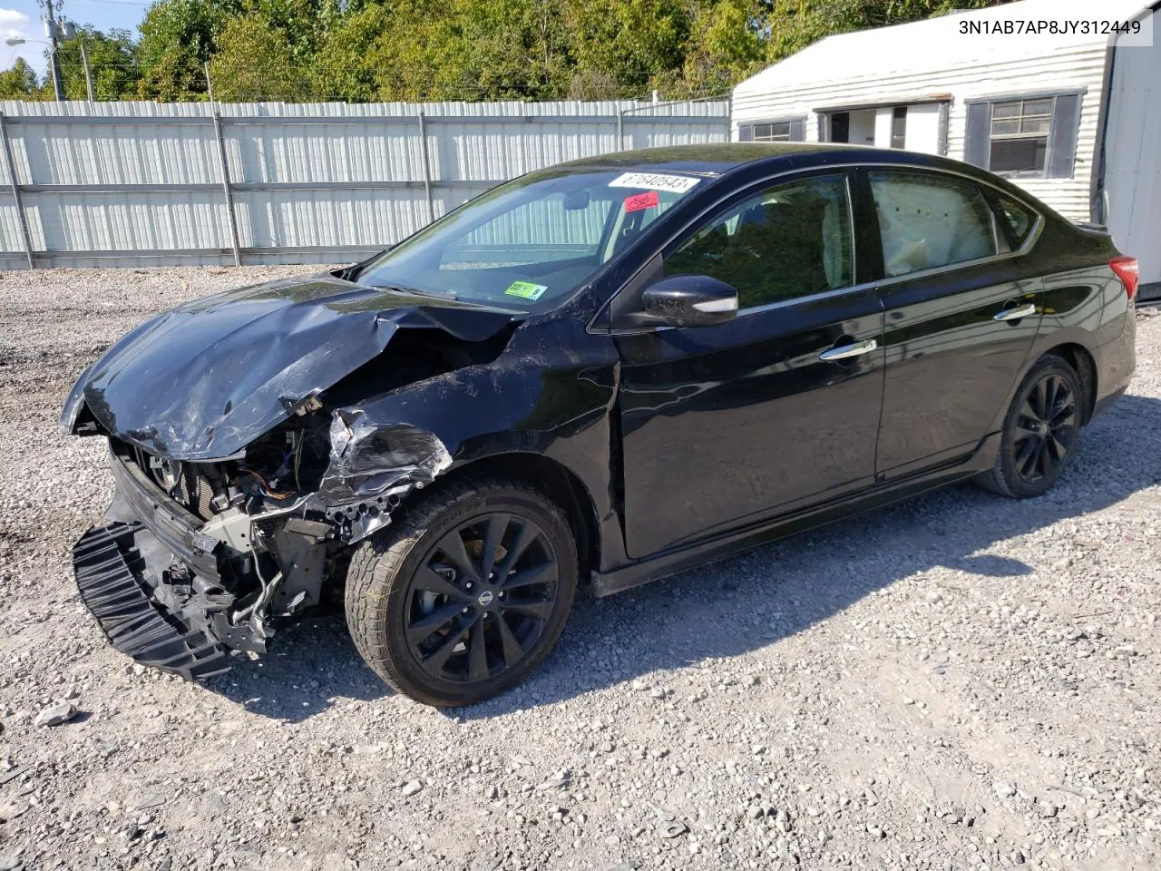 2018 Nissan Sentra S VIN: 3N1AB7AP8JY312449 Lot: 67640543