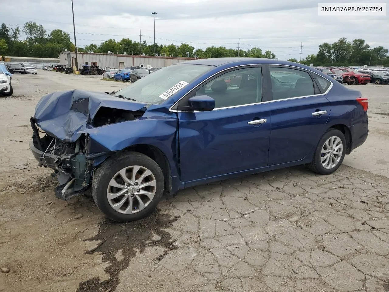 2018 Nissan Sentra S VIN: 3N1AB7AP8JY267254 Lot: 67649224