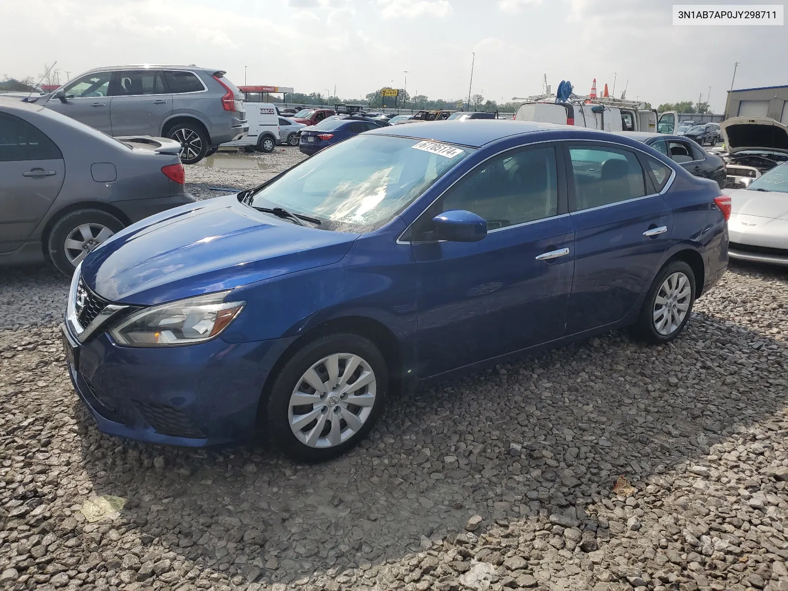 3N1AB7AP0JY298711 2018 Nissan Sentra S