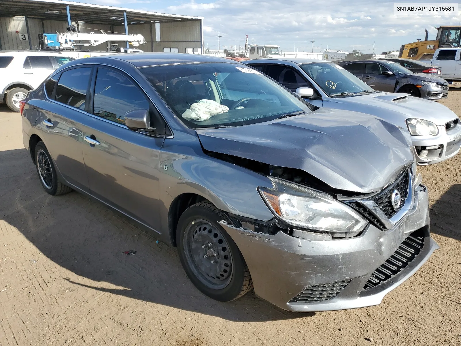 2018 Nissan Sentra S VIN: 3N1AB7AP1JY315581 Lot: 67790514