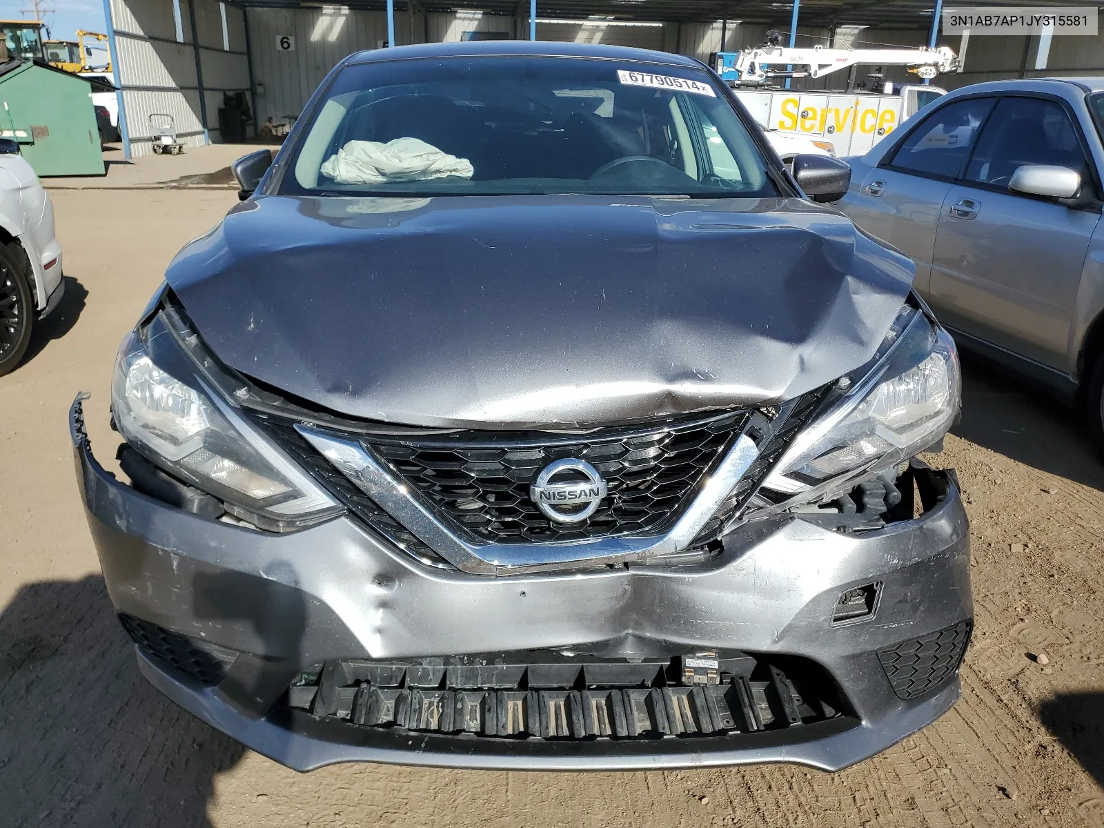 3N1AB7AP1JY315581 2018 Nissan Sentra S