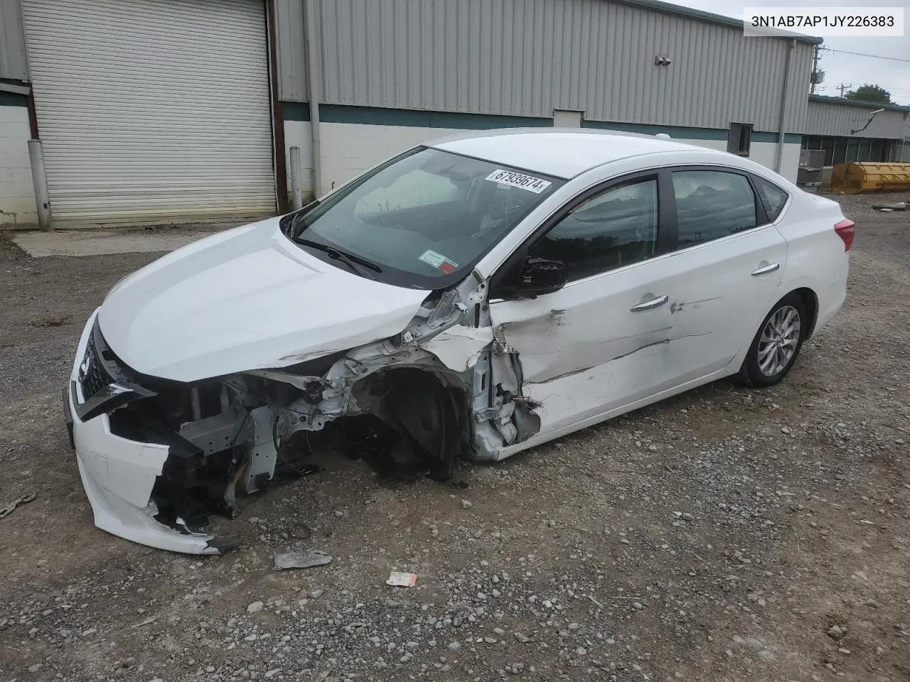 2018 Nissan Sentra S VIN: 3N1AB7AP1JY226383 Lot: 67939674