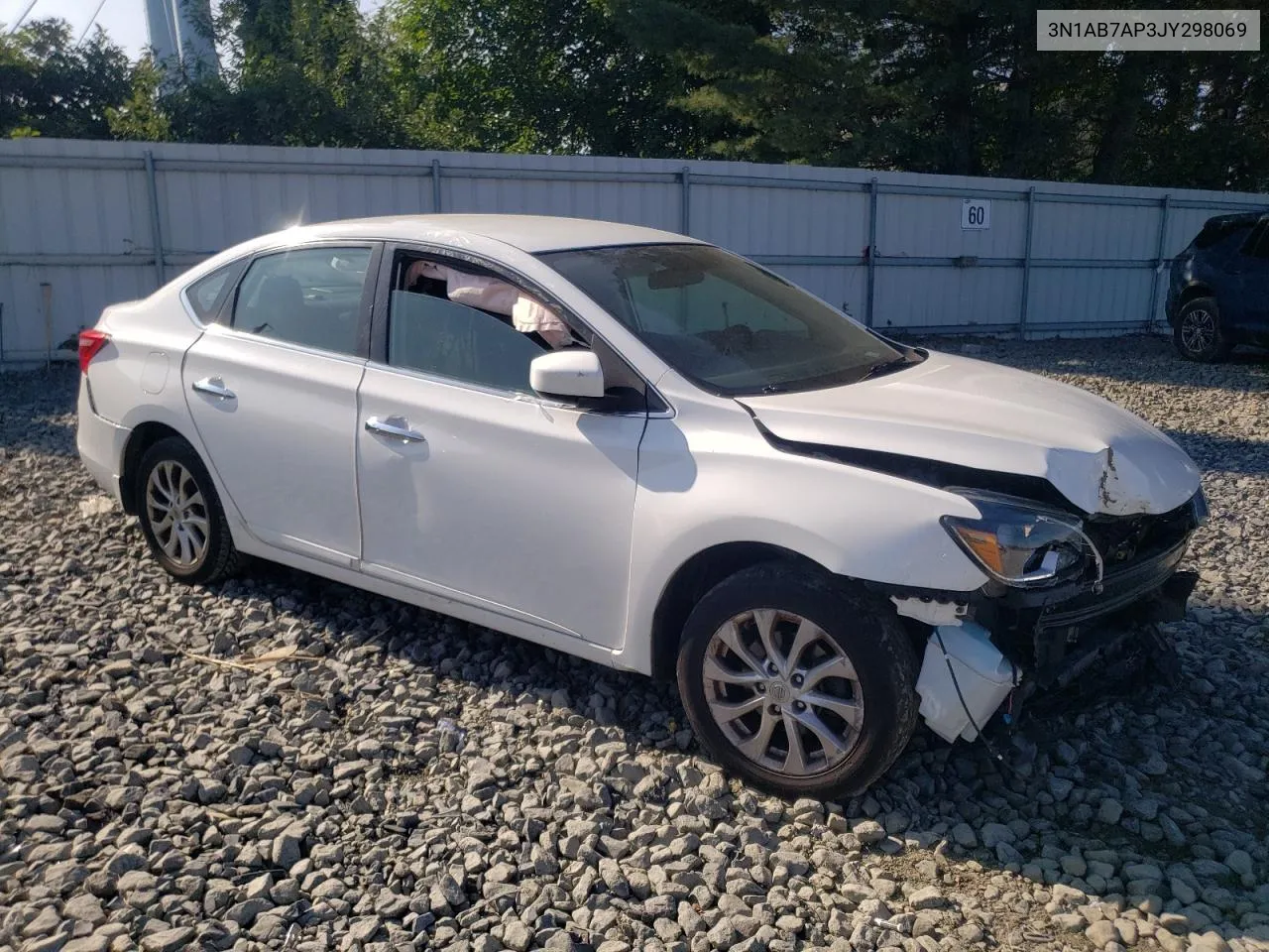 2018 Nissan Sentra S VIN: 3N1AB7AP3JY298069 Lot: 68102434