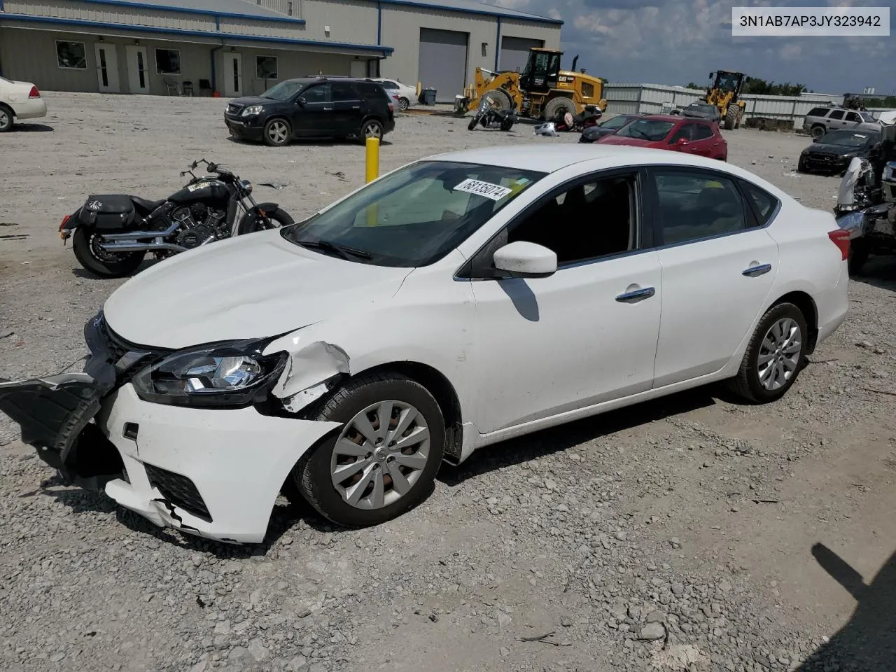 2018 Nissan Sentra S VIN: 3N1AB7AP3JY323942 Lot: 68135074