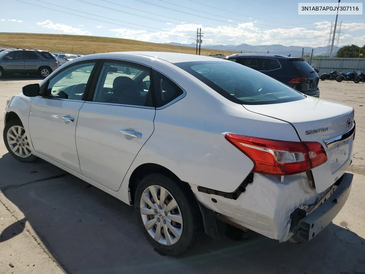 2018 Nissan Sentra S VIN: 3N1AB7AP0JY307116 Lot: 68262704