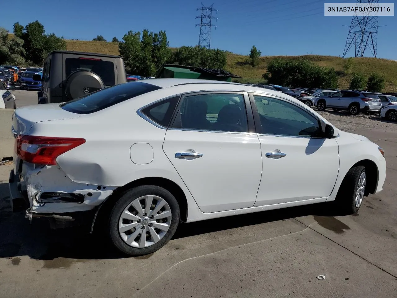 2018 Nissan Sentra S VIN: 3N1AB7AP0JY307116 Lot: 68262704