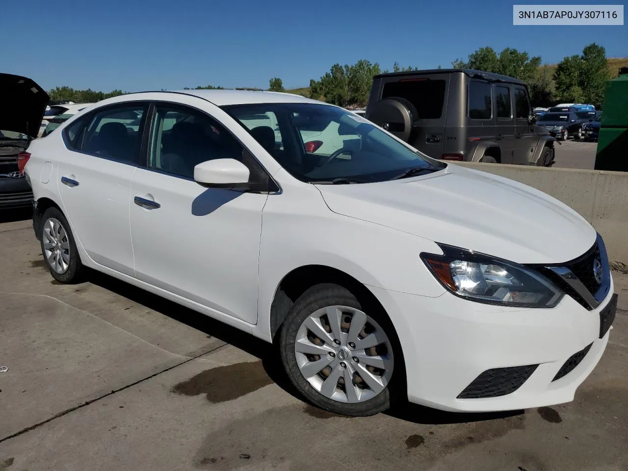 2018 Nissan Sentra S VIN: 3N1AB7AP0JY307116 Lot: 68262704